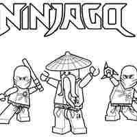 Desenho de Lego Ninjago para colorir