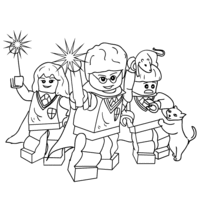 Desenho de Lego personagens Ninjago para colorir