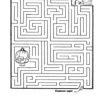 Desenho de Jogo do labirinto - Armadilha para colorir