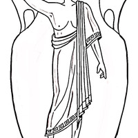 Desenho de Vaso grego para colorir