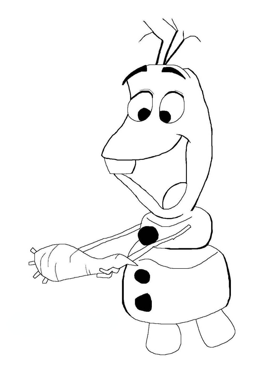 olaf happy birthday coloring pages - photo #36