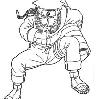 Desenho de Naruto Uzumaki para colorir