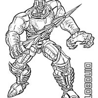 Desenho de Dinobot Transformers para colorir