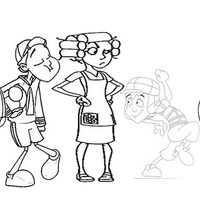 Desenho de Personagens do Chaves para colorir