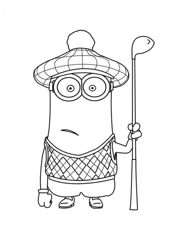 images of coloring pages minions phil - photo #26