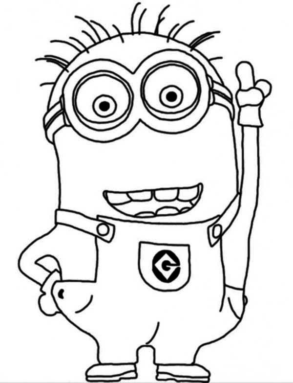images of coloring pages minions phil - photo #6