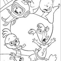 Desenho de Chicken Little e amigos para colorir