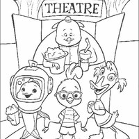 Desenho de Personagens de Chicken Little para colorir