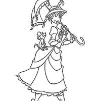 Desenho de Jane princesa da Disney para colorir