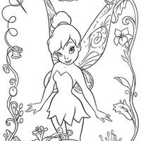 Desenho de Filme Tinker Bell e o tesouro perdido para colorir
