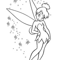 Desenho de Bonita fada Tinker Bell para colorir