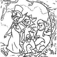 Desenho de Turma do Peter Pan para colorir