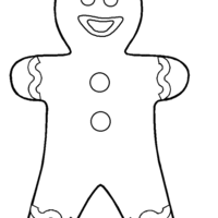 Desenho de Homem Biscoito para colorir