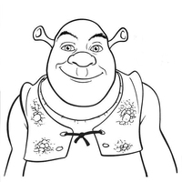 Desenho de Ogro Shrek para colorir
