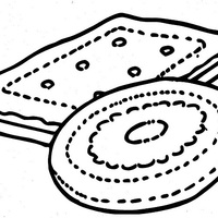 Desenho de Biscoito Maria para colorir