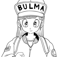 Desenho de Bulma de Dragon Ball para colorir