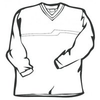Desenho de Blusa de manga larga para colorir