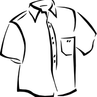 Desenho de Camiseta masculina para colorir