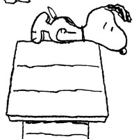 Desenho de Casa do Snoopy para colorir