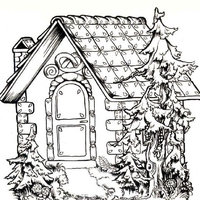 Desenho de Casa pequena para colorir