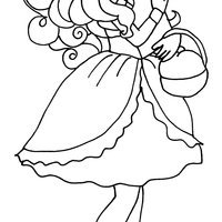 Desenho de Boneca Apple White para colorir