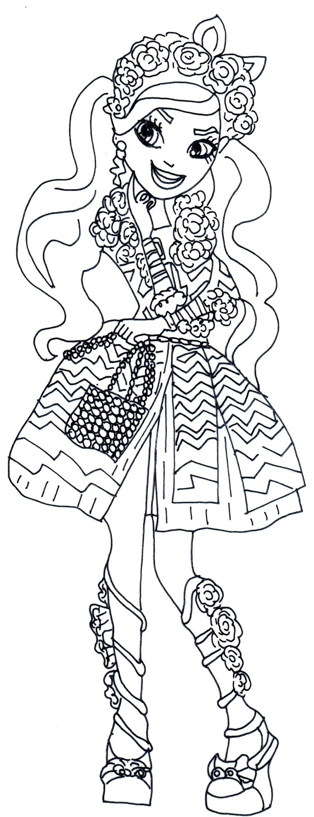 maddie hatter ever after high coloring pages - photo #15