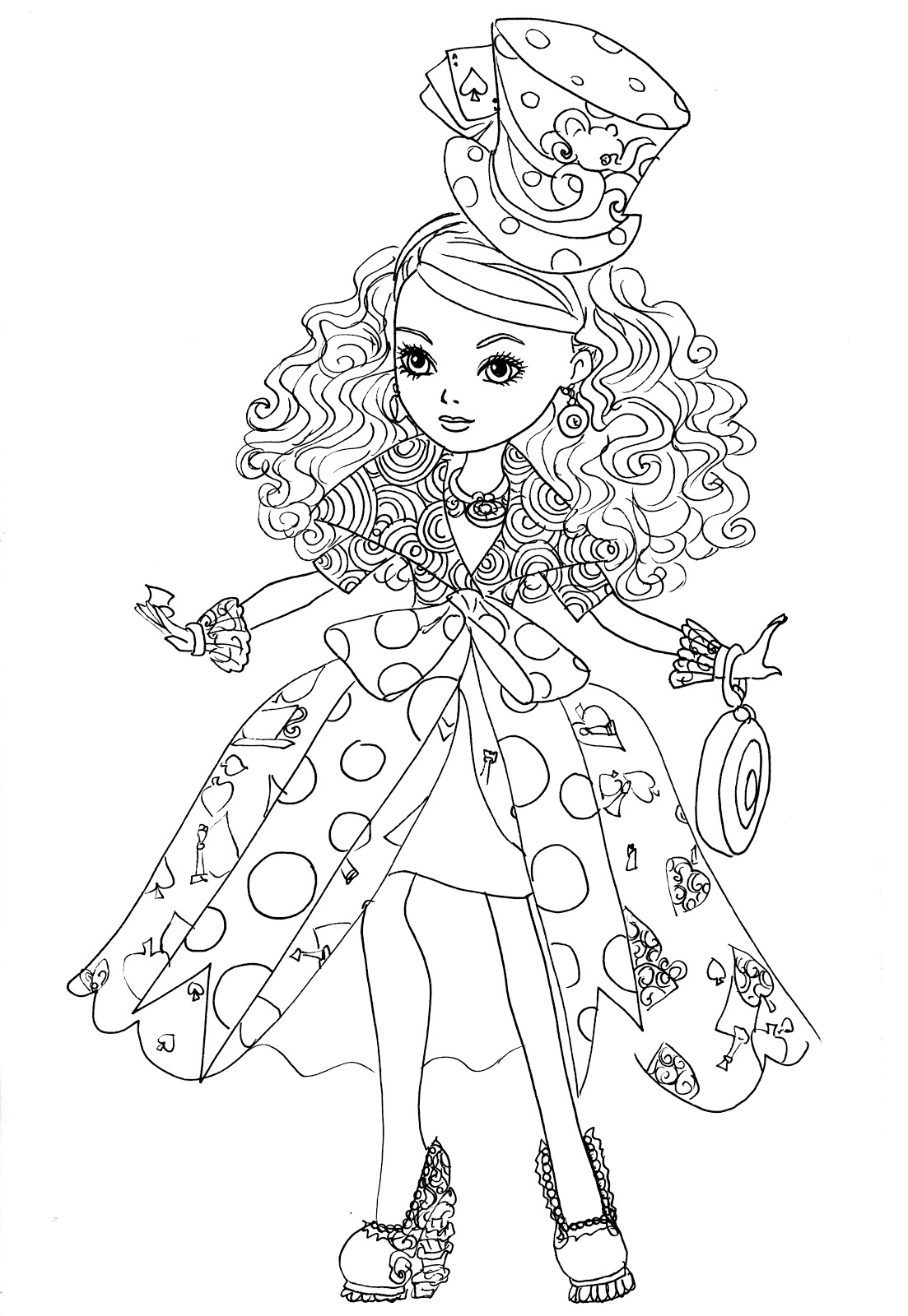 maddie hatter coloring pages - photo #31