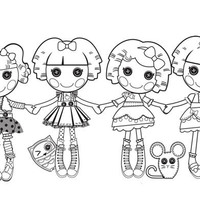 Desenho de Personagens Lalaloopsy para colorir