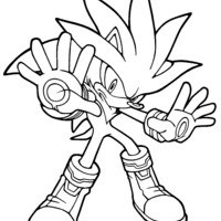 Desenho de Hiper Sonic para colorir