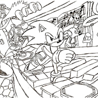 Desenho de Game Sonic para colorir