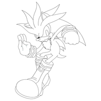 Desenho de Silver Sonic para colorir