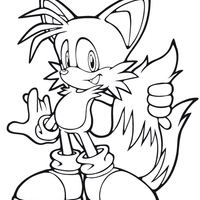 Desenho de Super Talls do Sonic para colorir