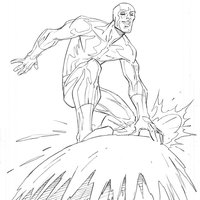Desenho de Homem de Gelo Marvel para colorir