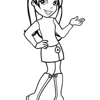 Desenho de Amiguinha de Polly Pocket para colorir