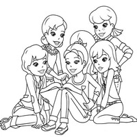 Desenho de Personagens de Polly Pocket para colorir