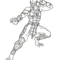 Desenho de Baraka de Mortal Kombat para colorir