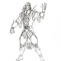 Desenho de Kano de Mortal Kombat para colorir