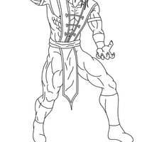 Desenho de Shang Tsung de Mortal Kombat para colorir