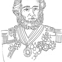 Desenho de Almirante Tamandaré para colorir