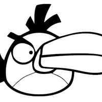 Desenho de Pássaro Hal de Angry Birds para colorir