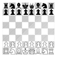 Desenho de Tabuleiro de xadrez para colorir