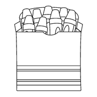 Desenho de Caixa de giz de cera para colorir