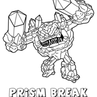 Desenho de Prism Break de Skylanders para colorir