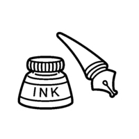 Desenho de Caneta tinteiro para colorir