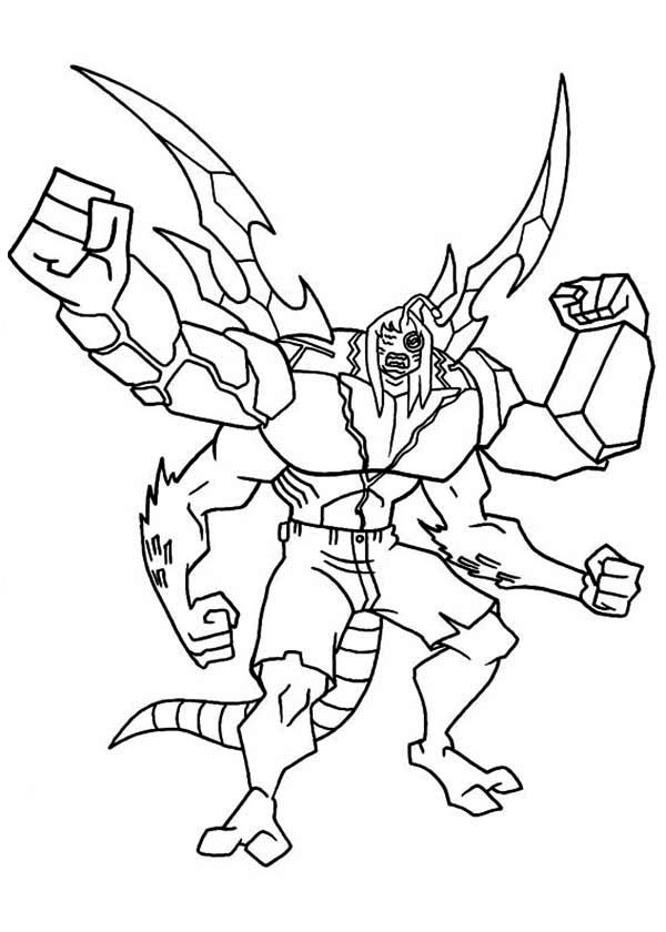 ultimate heatblast coloring pages - photo #11