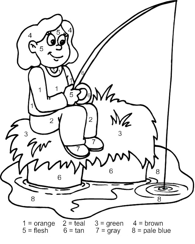 camper in canoe coloring pages - photo #20