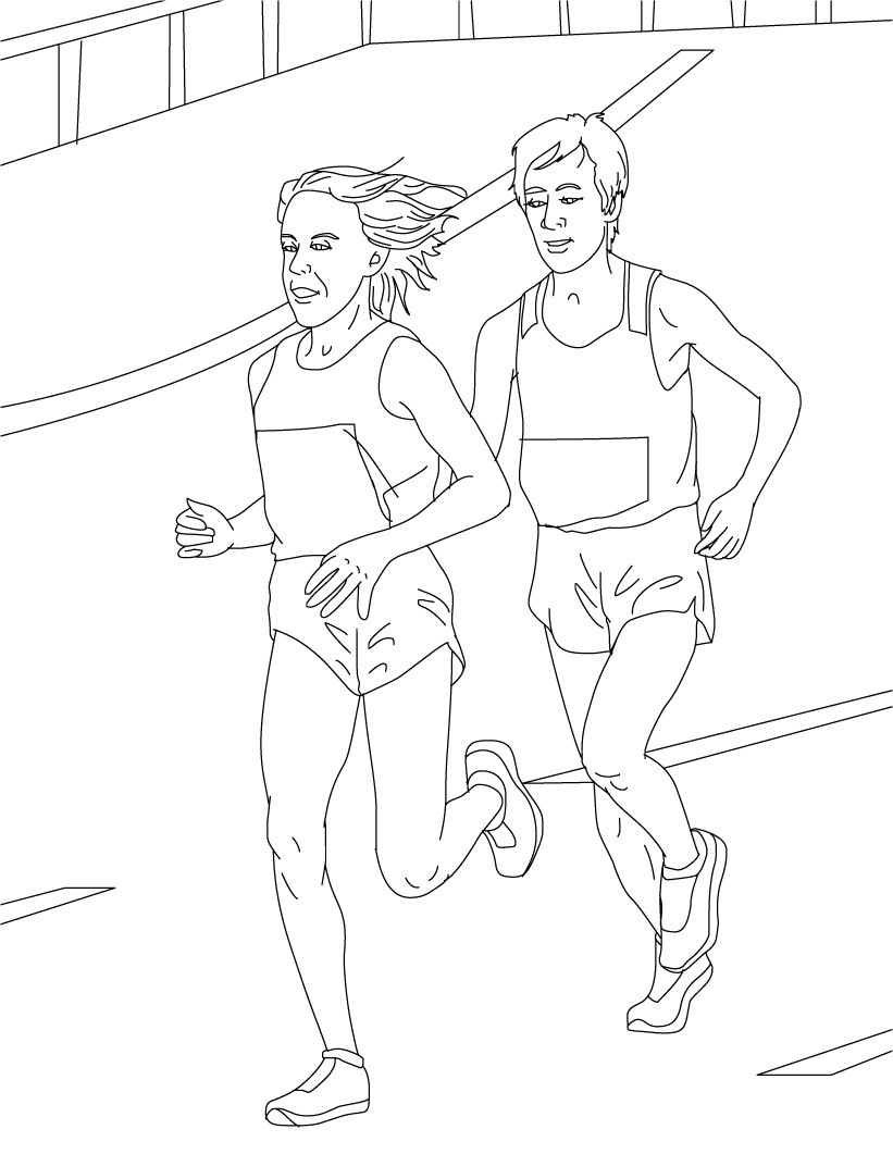 Desenho De Maratona Para Colorir Tudodesenhos