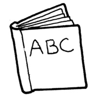 Desenho de Livro do ABC para colorir
