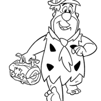 Desenho de Fred Flintstones para colorir