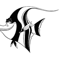 Desenho de Peixe Gil do Nemo para colorir